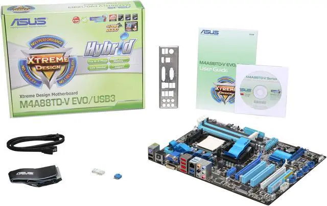 Alt view image 5 of 5 - ASUS M4A88TD-V EVO/USB3 AM3 AMD 880G USB 3.0 HDMI ATX AMD Motherboard