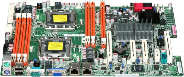 Alt view image 2 of 5 - ASUS Z8NA-D6C (MIO) Dual LGA 1366 Intel 5500 ATX Dual Intel Xeon 5500 and 5600 Series w/ MIO Sound card Server/Workstation Motherboard