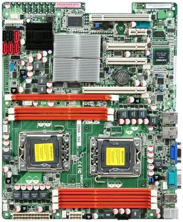 Alt view image 3 of 5 - ASUS Z8NA-D6C (MIO) Dual LGA 1366 Intel 5500 ATX Dual Intel Xeon 5500 and 5600 Series w/ MIO Sound card Server/Workstation Motherboard