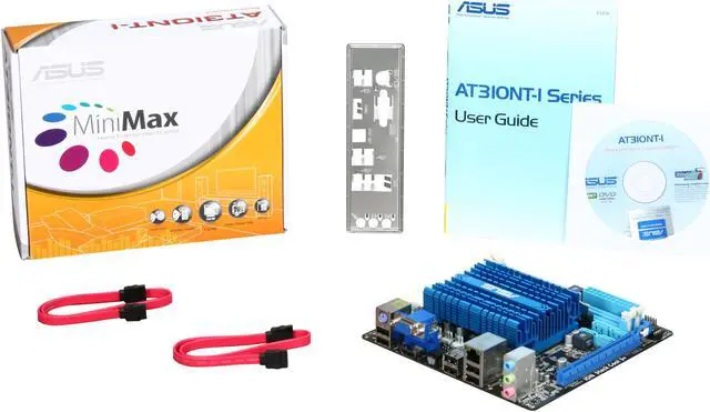 Alt view image 5 of 5 - ASUS AT3IONT-I Intel Atom 330 PBGA437 NVIDIA ION Mini ITX Motherboard / CPU Combo