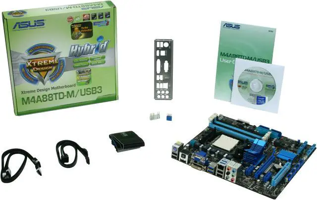 Alt view image 5 of 5 - ASUS M4A88TD-M/USB3 AM3 AMD 880G USB 3.0 HDMI Micro ATX AMD Motherboard
