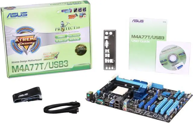 Alt view image 5 of 5 - ASUS M4A77T/USB3 AM3 AMD 770 USB 3.0 ATX AMD Motherboard