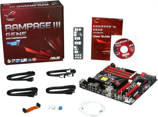 Alt view image 5 of 5 - ASUS Rampage III Gene LGA 1366 Intel X58 USB 3.0 Micro ATX Intel Motherboard