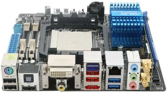 Alt view image 2 of 5 - ASUS M4A88T-I Deluxe AM3 AMD 880G USB 3.0 HDMI Mini ITX AMD Motherboard