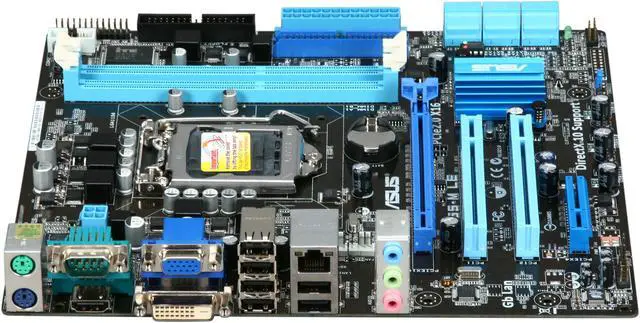 Alt view image 2 of 5 - ASUS P7H55-M LE LGA 1156 Intel H55 HDMI Micro ATX Intel Motherboard