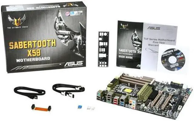 Alt view image 5 of 5 - ASUS Sabertooth X58 LGA 1366 Intel X58 USB 3.0 ATX Intel Motherboard