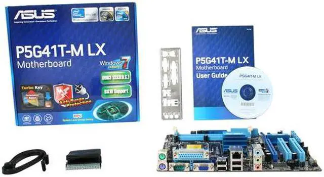Alt view image 5 of 5 - ASUS P5G41T-M LX LGA 775 Intel G41 Micro ATX Intel Motherboard