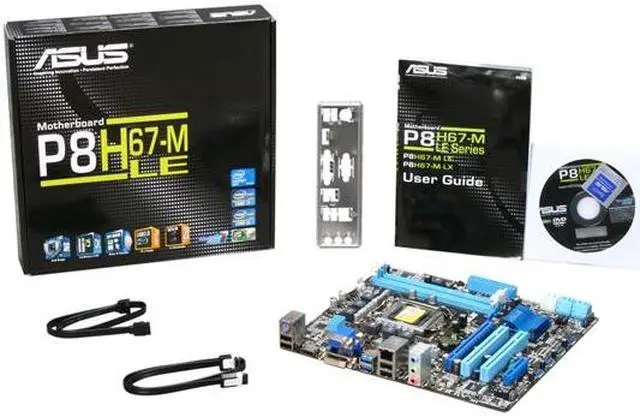 Alt view image 5 of 5 - ASUS P8H67-M LE LGA 1155 Intel H67 HDMI USB 3.0 Micro ATX Intel Motherboard