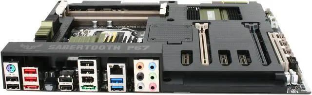 Alt view image 2 of 5 - ASUS SABERTOOTH P67 LGA 1155 Intel P67 USB 3.0 ATX Intel Motherboard