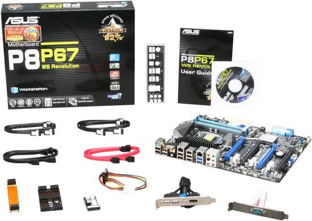 Alt view image 5 of 5 - ASUS P8P67 WS Revolution LGA 1155 Intel P67 / NVIDIA NF200 USB 3.0 ATX Intel Motherboard