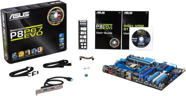 Alt view image 5 of 5 - ASUS P8P67 EVO LGA 1155 Intel P67 USB 3.0 ATX Intel Motherboard