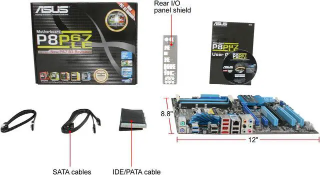 Alt view image 5 of 5 - ASUS P8P67 LE (REV 3.0) LGA 1155 Intel P67 USB 3.0 ATX Intel Motherboard
