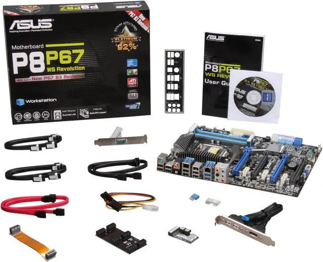 Alt view image 5 of 5 - ASUS P8P67 WS REVOLUTION<REV 3.0> LGA 1155 Intel P67 / NVIDIA NF200 USB 3.0 ATX Intel Motherboard with UEFI BIOS