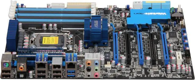 Alt view image 2 of 5 - ASUS P6X58-E WS LGA 1366 Intel X58 USB 3.0 ATX Intel Motherboard