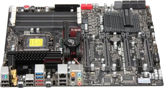 Alt view image 3 of 8 - ASUS Rampage III Black Edition LGA 1366 Intel X58 USB 3.0 Extended ATX Intel Motherboard