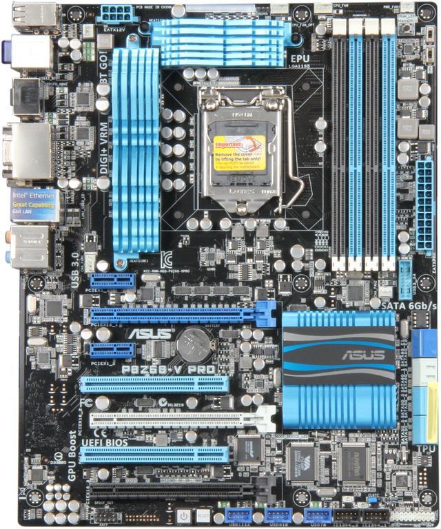 ASUS P8Z68-V PRO LGA 1155 Intel Z68 HDMI SATA 6Gb/s USB 3.0 ATX Intel  Motherboard with UEFI BIOS