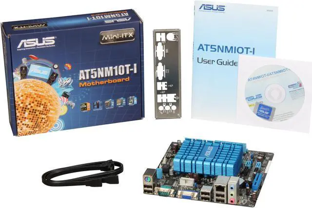 Alt view image 5 of 5 - ASUS AT5NM10T-I Intel Atom D525 (1.8GHz, Dual-Core) Intel NM10 Mini ITX Motherboard / CPU Combo