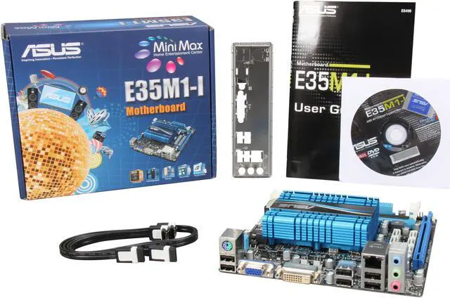 Alt view image 5 of 5 - ASUS E35M1-I Fusion AMD E-350 APU (1.6GHz, Dual-Core) AMD Hudson M1 Mini ITX Motherboard/CPU Combo