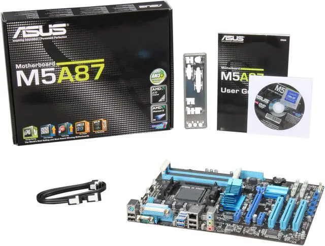Alt view image 5 of 5 - ASUS M5A87 AM3+ AMD 870 USB 3.0 ATX AMD Motherboard