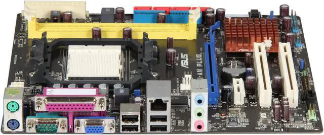 Alt view image 2 of 5 - ASUS M2N68-AM PLUS AM3/AM2+/AM2 NVIDIA Geforce 7025/nForce 630a Micro ATX AMD Motherboard