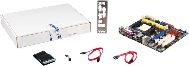 Alt view image 5 of 5 - ASUS M2N68-AM PLUS AM3/AM2+/AM2 NVIDIA Geforce 7025/nForce 630a Micro ATX AMD Motherboard