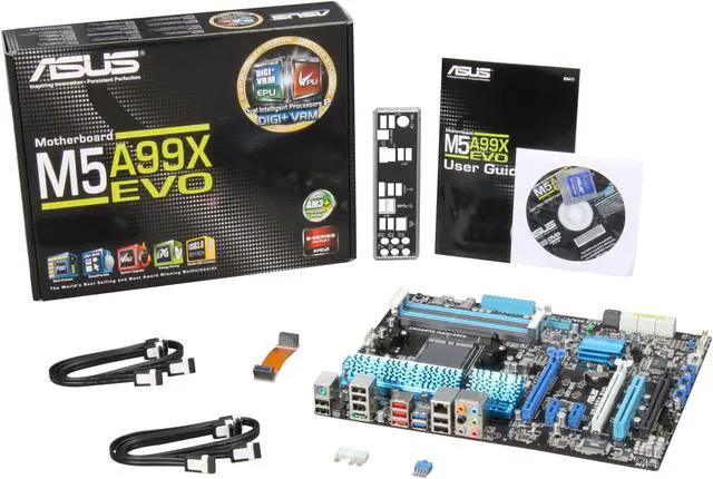 Alt view image 5 of 5 - ASUS M5A99X EVO AM3+ AMD 990X USB 3.0 ATX AMD Motherboard with UEFI BIOS