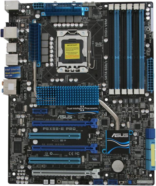ASUS P6X58-E PRO LGA 1366 ATX Intel Motherboard - Newegg.com