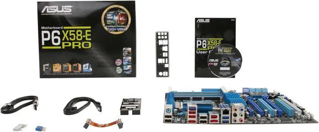 Alt view image 5 of 5 - ASUS P6X58-E PRO LGA 1366 Intel X58 USB 3.0 ATX Intel Motherboard