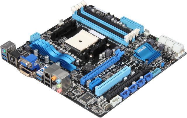 ASUS F1A75-M PRO FM1 AMD A75 (Hudson D3) SATA 6Gb/s USB 3.0 HDMI Micro ATX  AMD Motherboard with UEFI BIOS