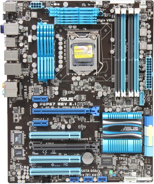 ASUS P8P67 (REV 3.1) LGA 1155 ATX Intel Motherboard - Newegg.com