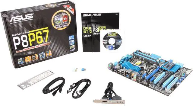 Alt view image 5 of 5 - ASUS P8P67 (REV 3.1) LGA 1155 Intel P67 USB 3.0 ATX Intel Motherboard