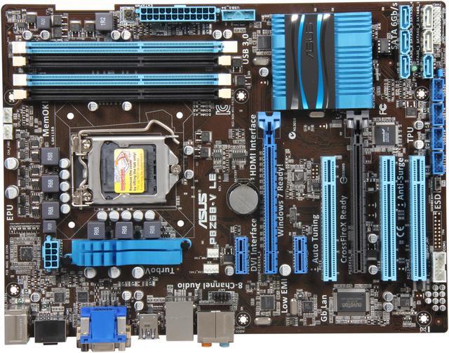 ASUS P8Z68-V LE LGA 1155 ATX Intel Motherboard with UEFI BIOS