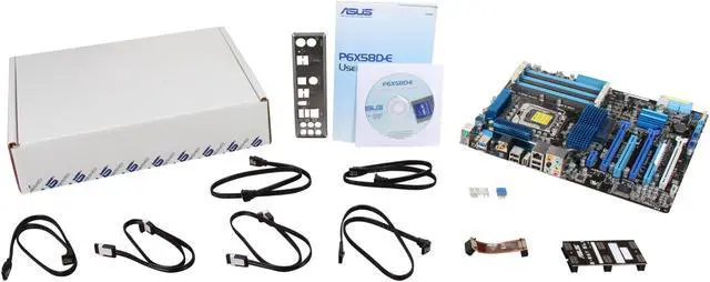 Alt view image 5 of 5 - ASUS P6X58D-E LGA 1366 Intel X58 USB 3.0 ATX Intel Motherboard