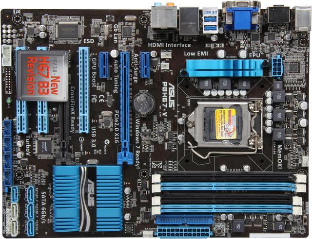 ASUS P8H67-V (REV 3.0) LGA 1155 ATX Intel Motherboard with UEFI BIOS -  Newegg.com