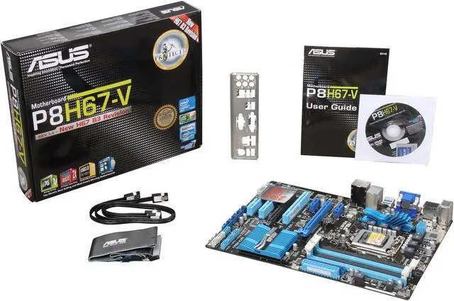 Alt view image 5 of 5 - ASUS P8H67-V (REV 3.0) LGA 1155 Intel H67 HDMI USB 3.0 ATX Intel Motherboard with UEFI BIOS