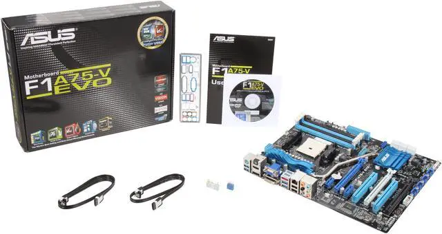 Alt view image 5 of 5 - ASUS F1A75-V EVO FM1 AMD A75 (Hudson D3) USB 3.0 HDMI ATX AMD Motherboard with UEFI BIOS