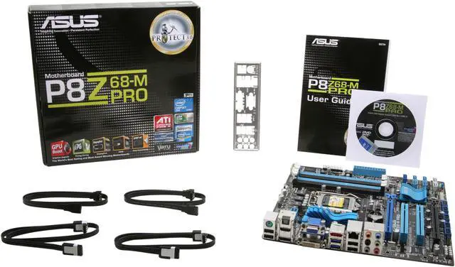 Alt view image 5 of 5 - ASUS P8Z68-M Pro LGA 1155 Intel Z68 HDMI USB 3.0 Micro ATX Intel Motherboard with UEFI BIOS