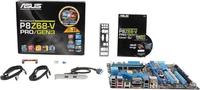 Alt view image 5 of 5 - ASUS P8Z68-V PRO/GEN3 LGA 1155 Intel Z68 HDMI USB 3.0 ATX Intel Motherboard with UEFI BIOS