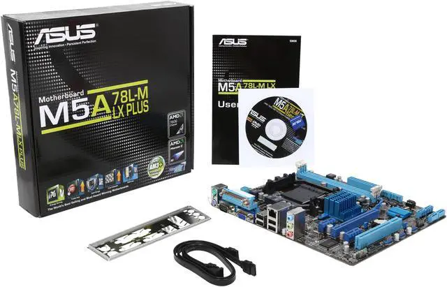Alt view image 5 of 5 - ASUS M5A78L-M LX PLUS AM3+ AMD 760G + SB710 Micro ATX AMD Motherboard