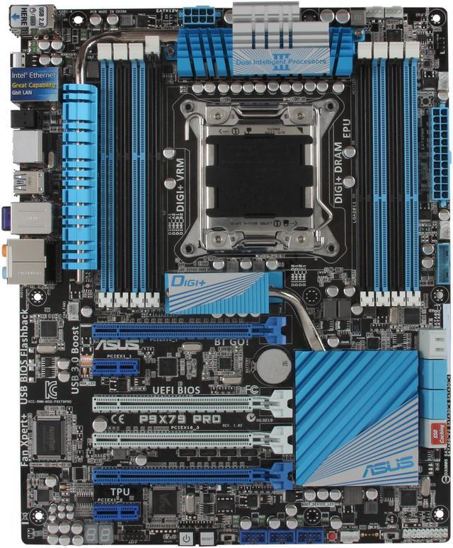 Used - Good: ASUS P9X79 PRO LGA 2011 ATX Intel Motherboard