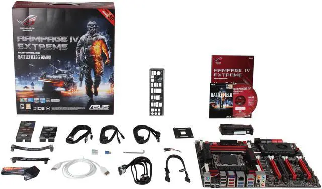 Alt view image 5 of 5 - ASUS Rampage IV Extreme/BATTLEFIELD 3 LGA 2011 Intel X79 SATA 6Gb/s USB 3.0 Intel Motherboard with USB BIOS