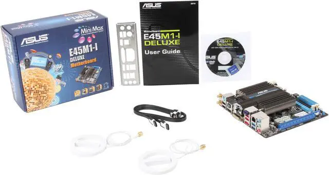 Alt view image 5 of 5 - ASUS E45M1-I Deluxe AMD E-450 APU AMD Hudson M1 Mini ITX Motherboard / CPU Combo