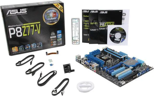Alt view image 3 of 3 - ASUS P8Z77-V LGA 1155 Intel Z77 HDMI USB 3.0 ATX Intel Motherboard