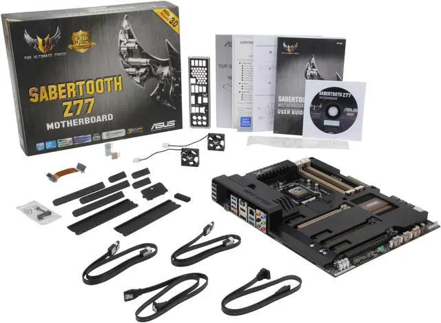 Alt view image 5 of 5 - ASUS SABERTOOTH Z77 LGA 1155 Intel Z77 HDMI USB 3.0 ATX Intel Motherboard