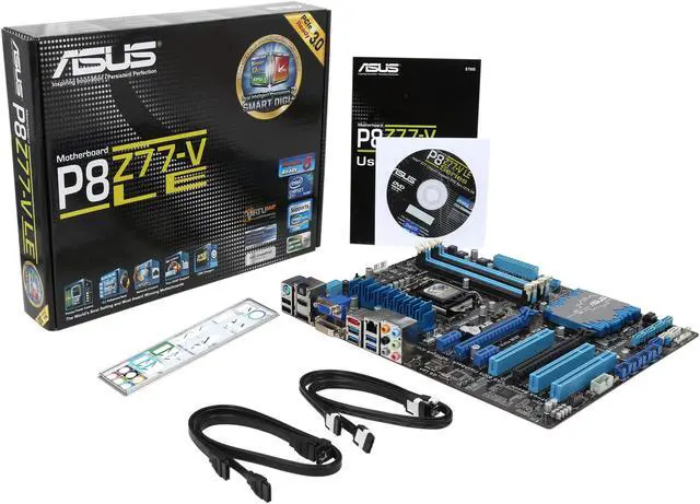 Alt view image 5 of 5 - ASUS P8Z77-V LE LGA 1155 Intel Z77 HDMI USB 3.0 ATX Intel Motherboard