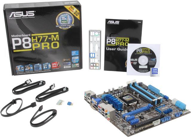 Alt view image 5 of 5 - ASUS P8H77-M PRO LGA 1155 Intel H77 HDMI USB 3.0 Micro ATX Intel Motherboard