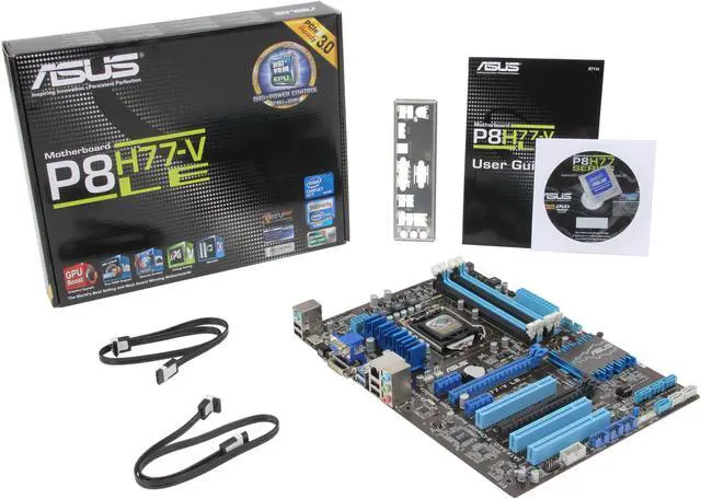 Alt view image 5 of 5 - ASUS P8H77-V LE LGA 1155 Intel H77 HDMI USB 3.0 ATX Intel Motherboard