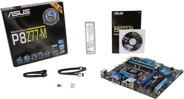 Alt view image 5 of 5 - ASUS P8Z77-M LGA 1155 Intel Z77 HDMI USB 3.0 Micro ATX Intel Motherboard