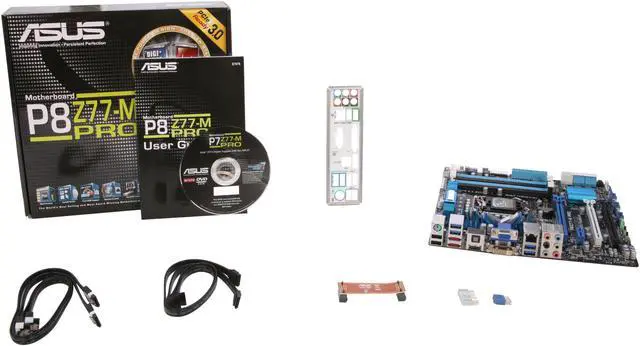 Alt view image 5 of 5 - ASUS P8Z77-M PRO LGA 1155 Intel Z77 HDMI USB 3.0 Micro ATX Intel Motherboard