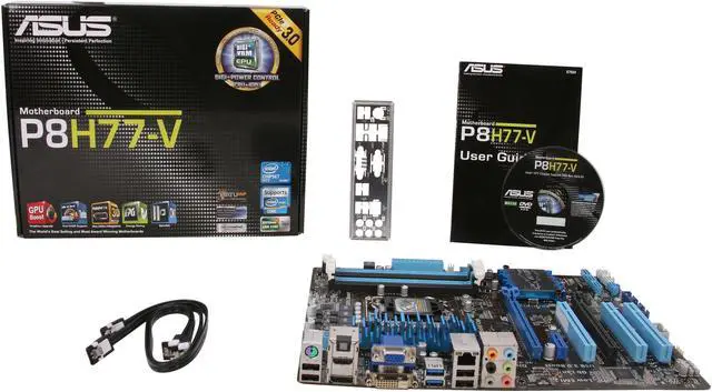 Alt view image 5 of 5 - ASUS P8H77-V LGA 1155 Intel H77 HDMI USB 3.0 ATX Intel Motherboard